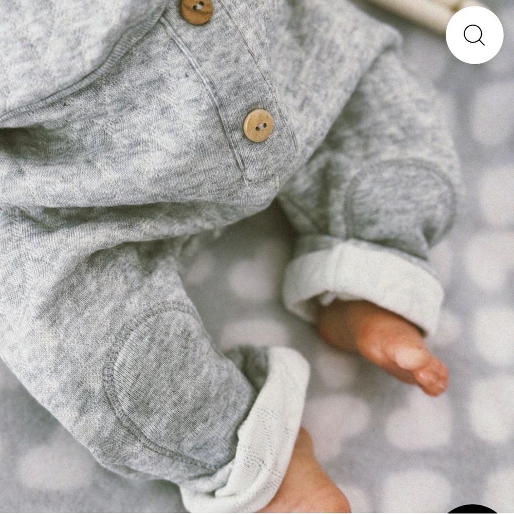 Gray Quilted Baby Outfit by message In A Bottle - Picture 2 of 11